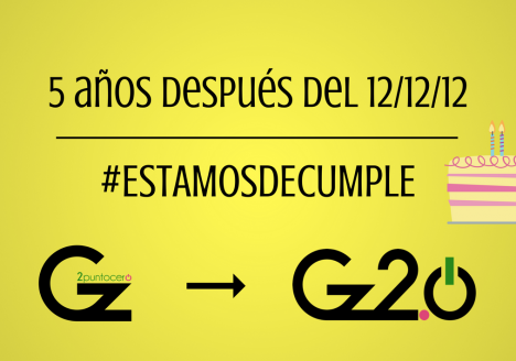 5 años después del 12/12/12 ¡Estamos de cumple!
